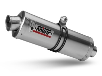 Mivv Oval RVS Volledig Uitlaatsysteem met E-keur Kawasaki Versys 650 2015 > 2020